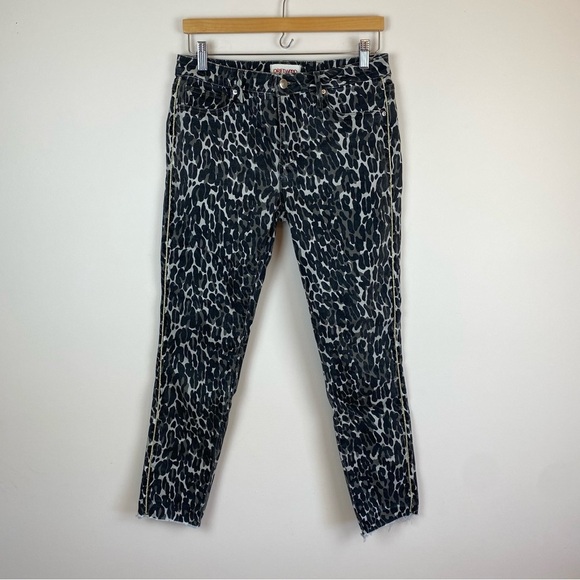 Driftwood Jackie Leopard Print Jeans - Picture 1 of 8